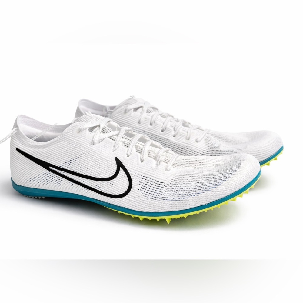 Nike Zoom Mamba V6 Track Spikes White Volt Distance Running Shoes Men’s 12